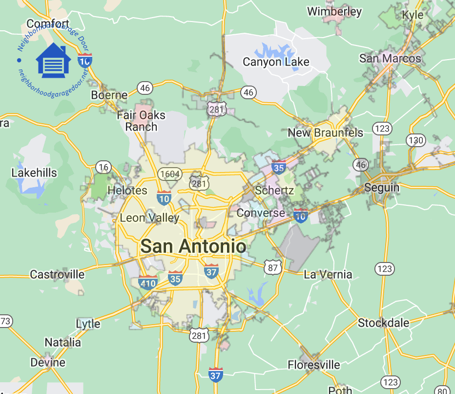 neighborhoodgaragedoor.net_san_antonio_texas_map